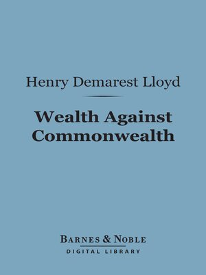 cover image of Wealth Against Commonwealth (Barnes & Noble Digital Library)
